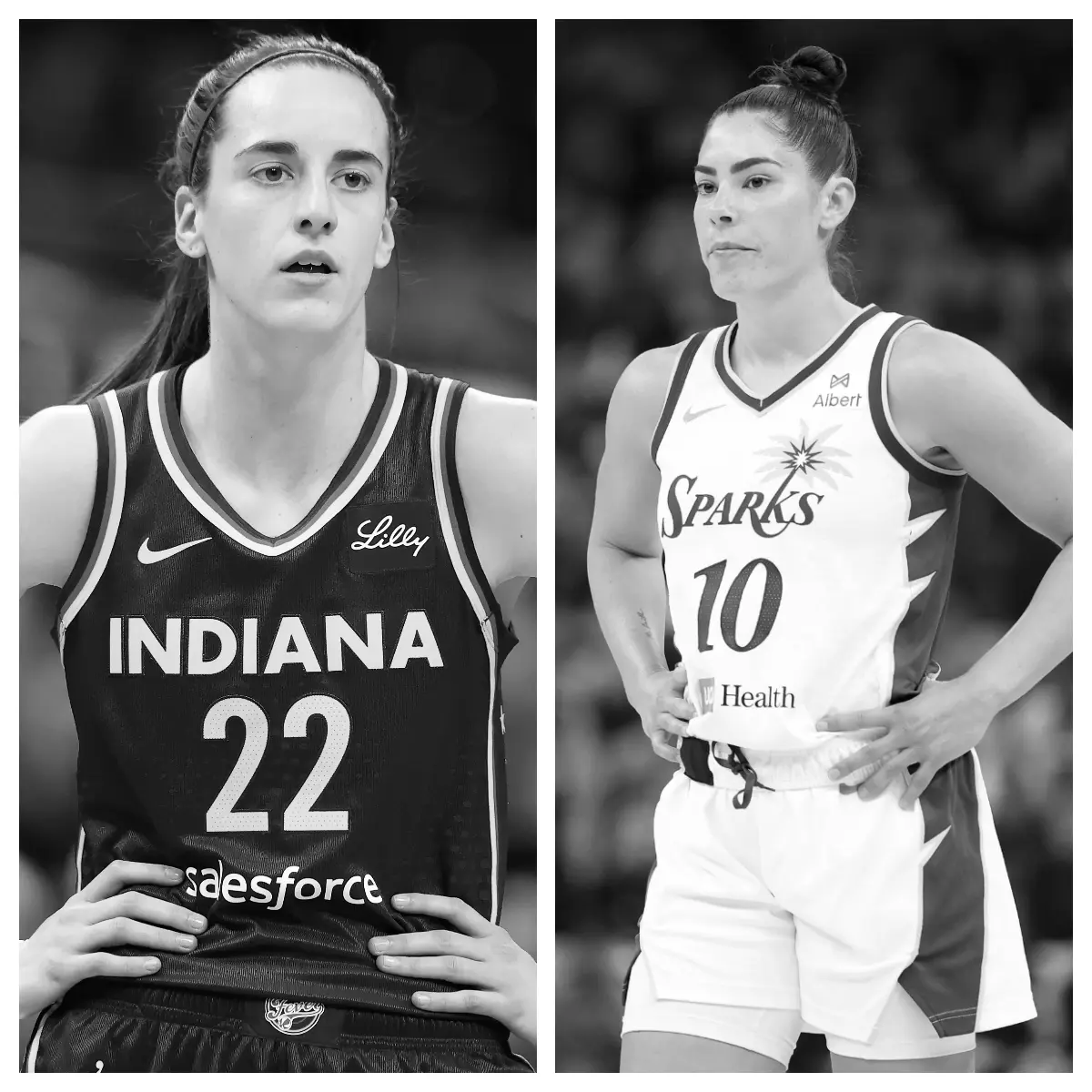 Caitlin Clark vs Kelsey Plum