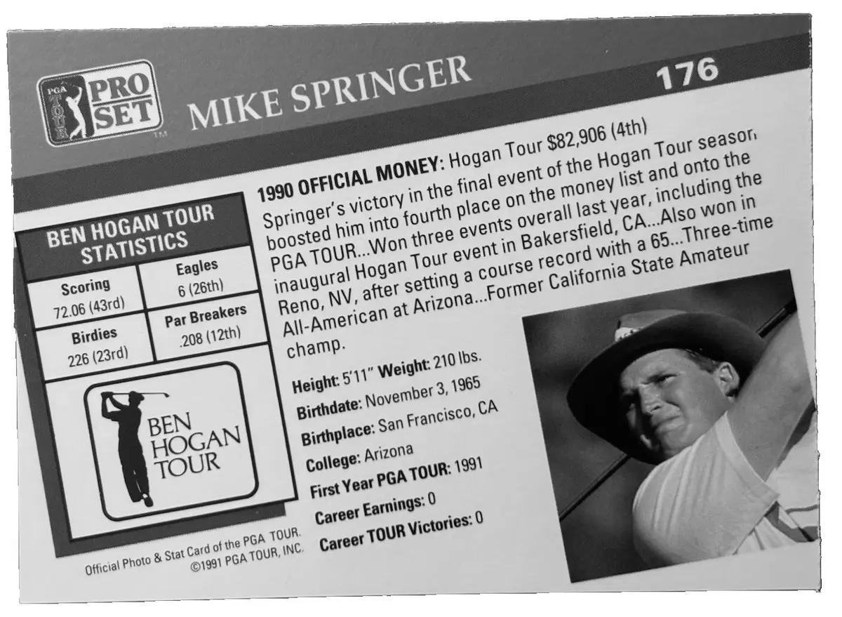 Mike Springer Golfer