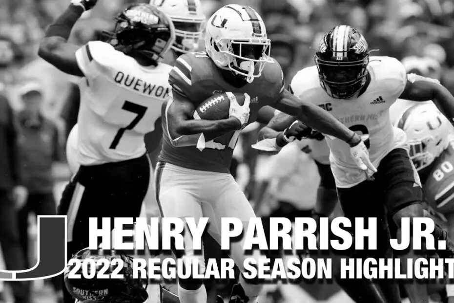Henry Parrish Jr. college football running back