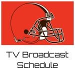 Cleveland Browns TV Broadcast Schedule