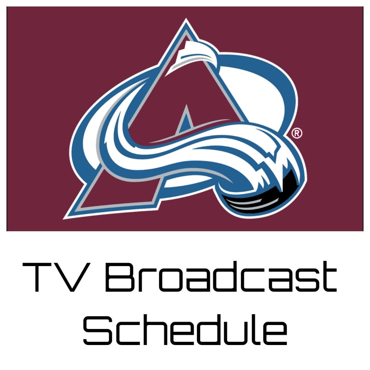 Colorado Avalanche TV Broadcast Schedule