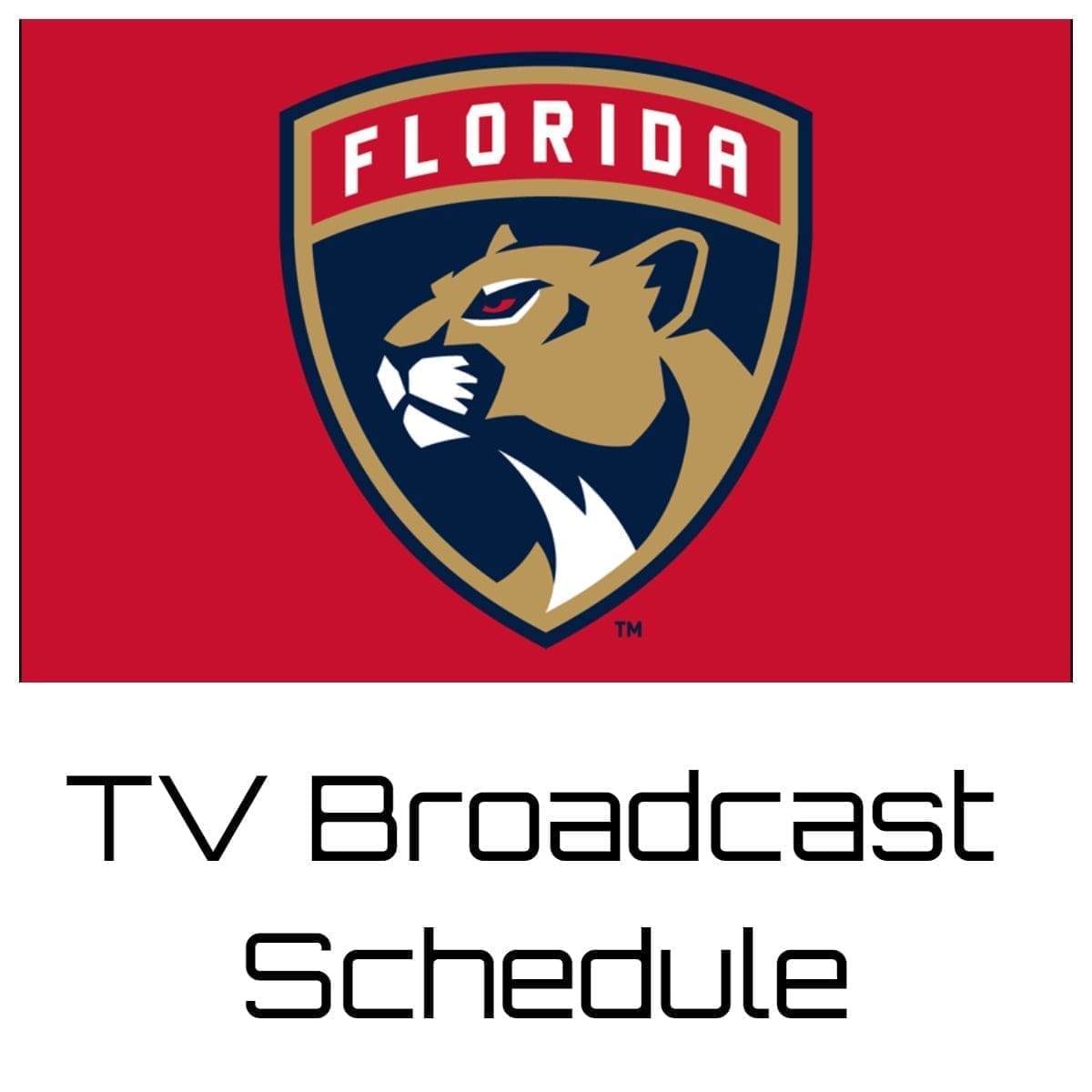 Florida Panthers TV Broadcast Schedule 202324 Bally Sports Florida