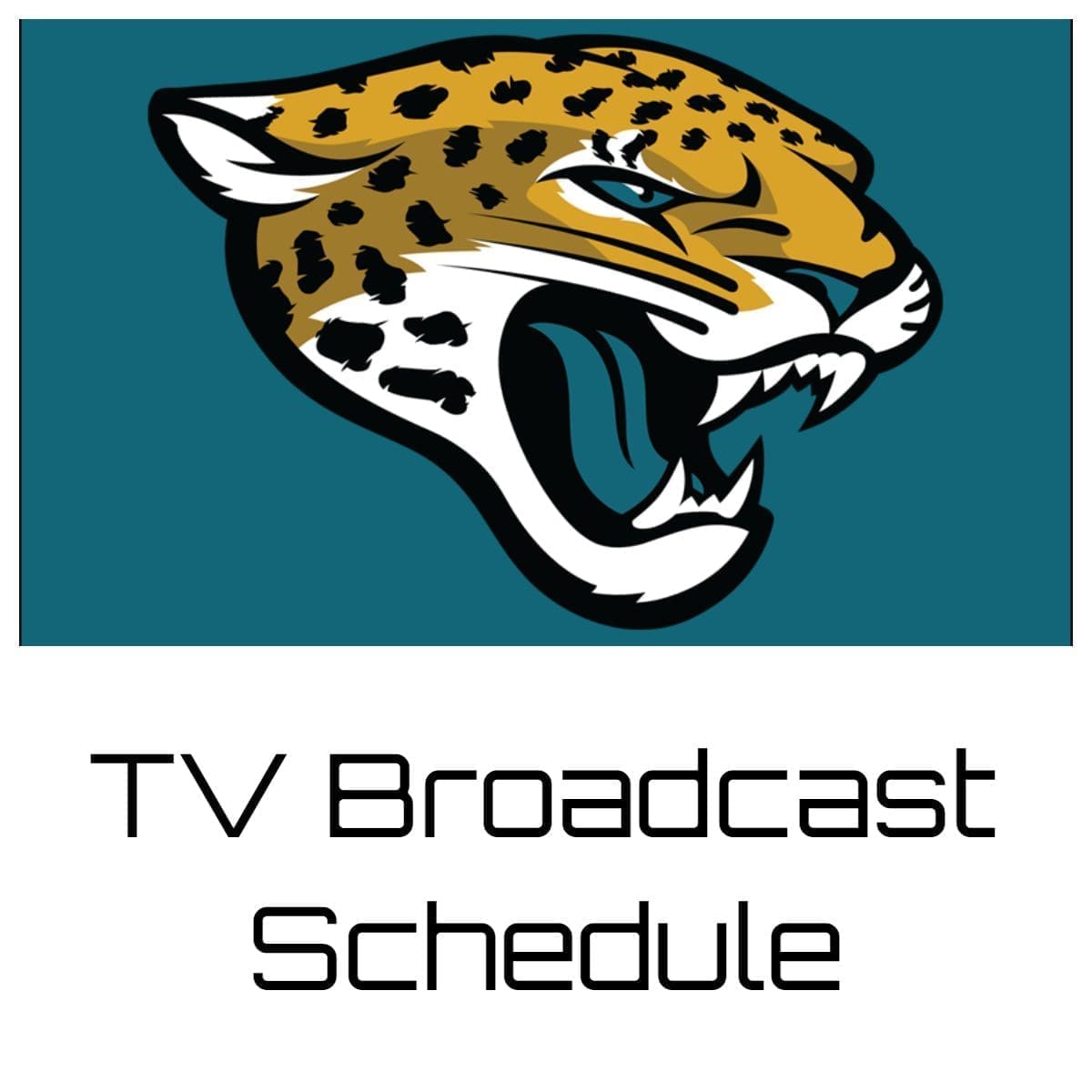 Jacksonville Jaguars TV Broadcast Schedule 2022 Printable PDF