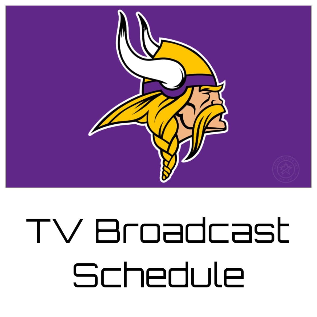 Minnesota Vikings TV Broadcast Schedule