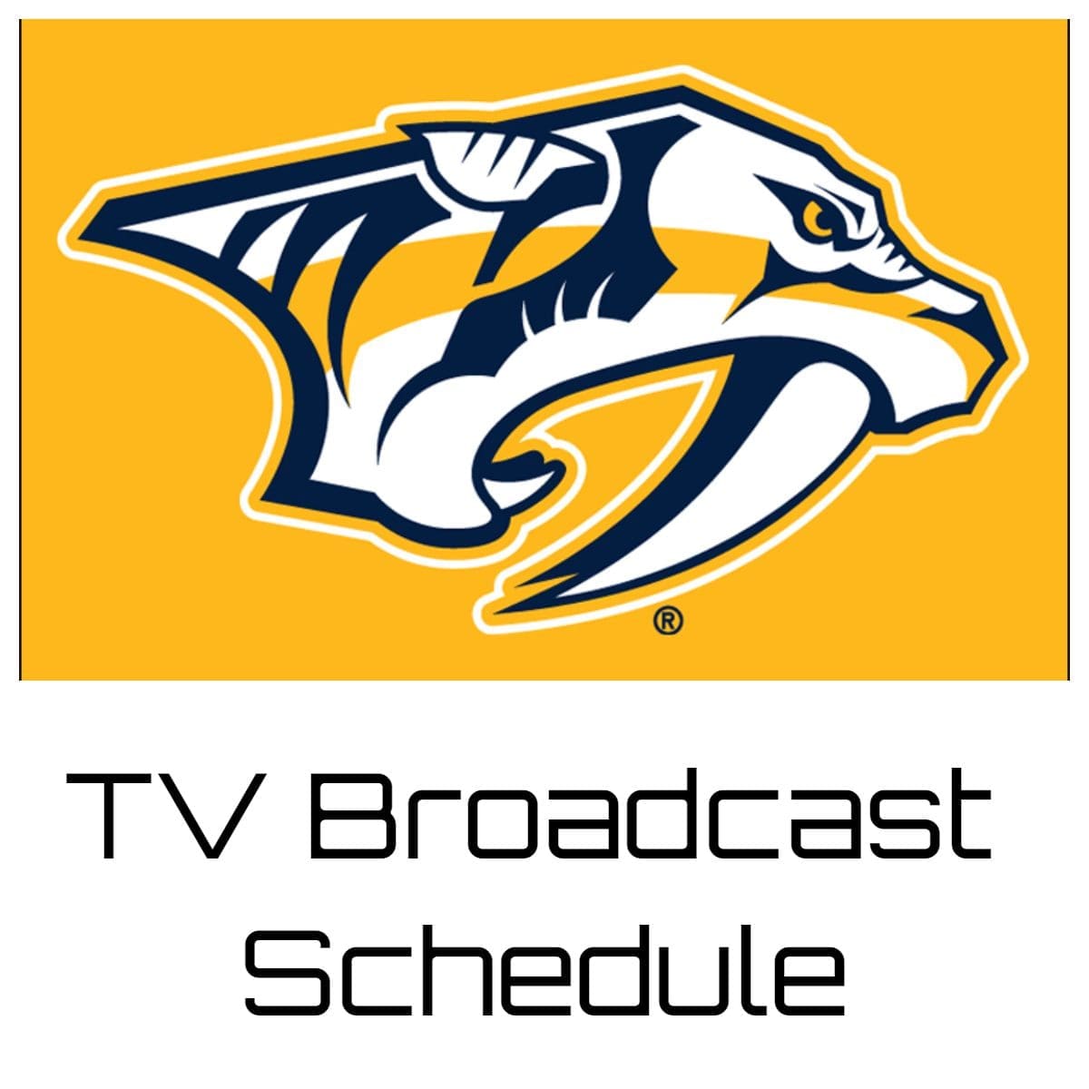 Nashville Predators TV Broadcast Schedule