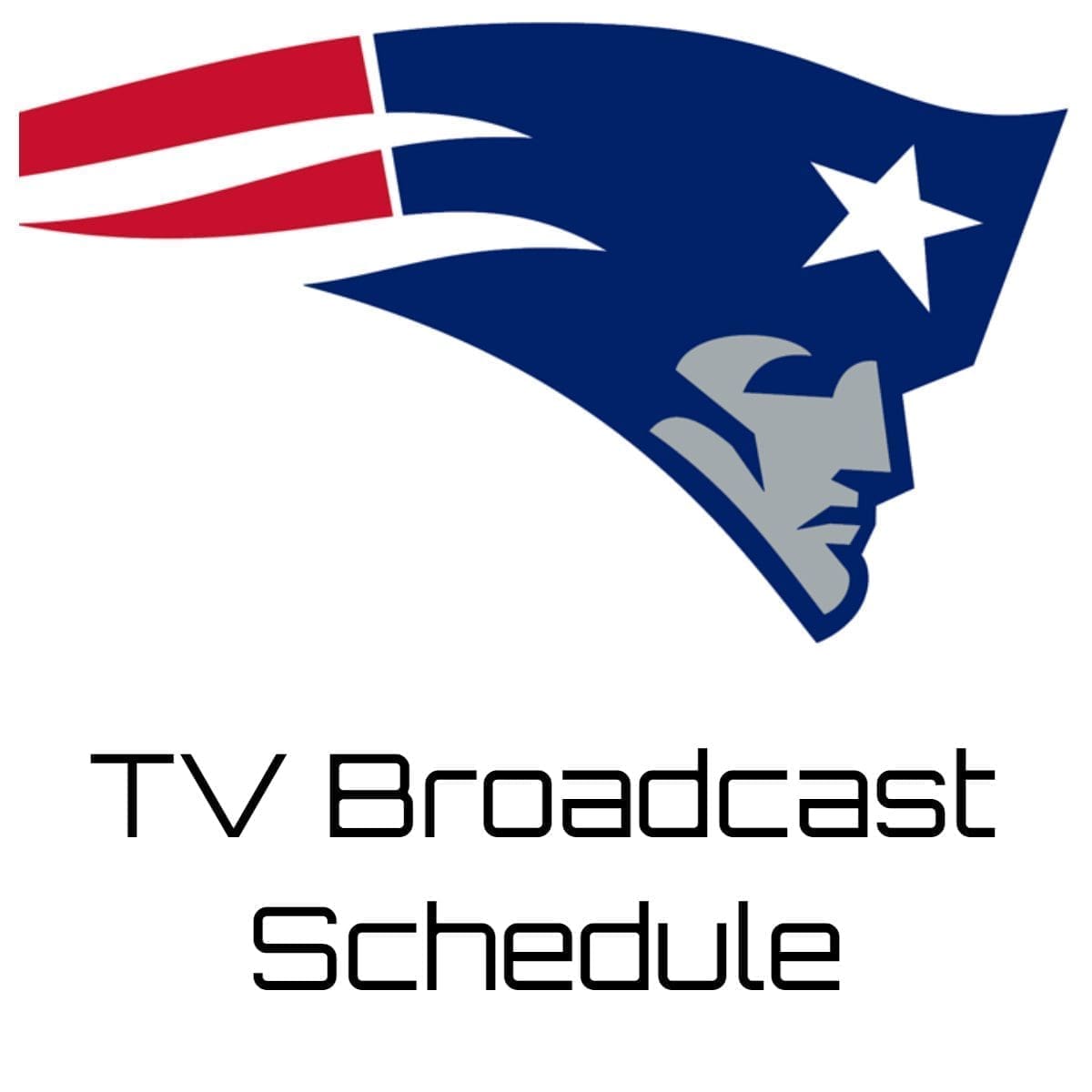 New England Patriots TV Broadcast Schedule 202324 Printable PDF