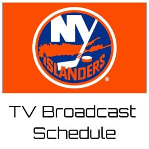 New York Islanders TV Broadcast Schedule