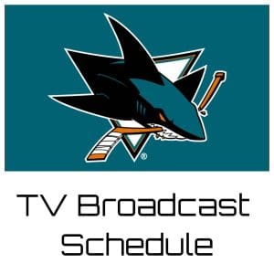San Jose Sharks TV Broadcast Schedule