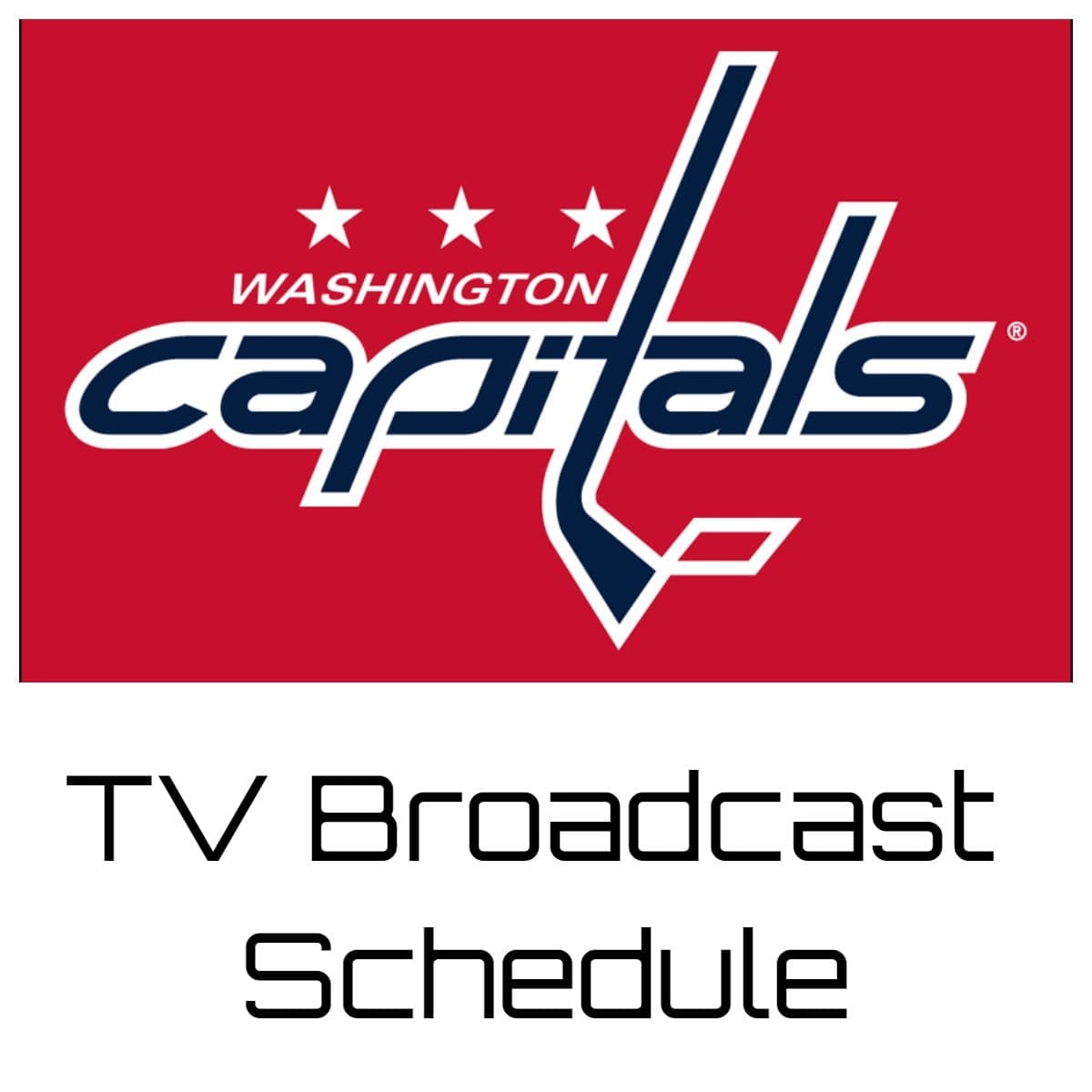 Washington Capitals TV Broadcast Schedule