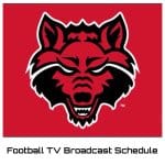 Arkansas State Red Wolves Football TV Broadcast Schedule