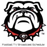 Georgia Bulldogs Football TV Broadcast Schedule