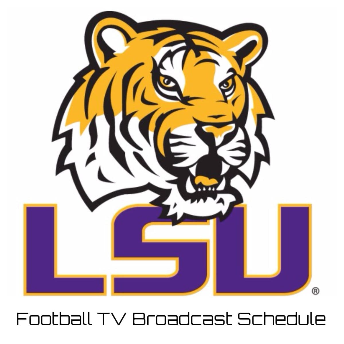 LSU Tigers Football TV Broadcast Schedule