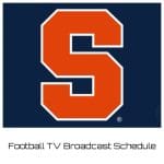 Syracuse Orange Football TV Broadcast Schedule