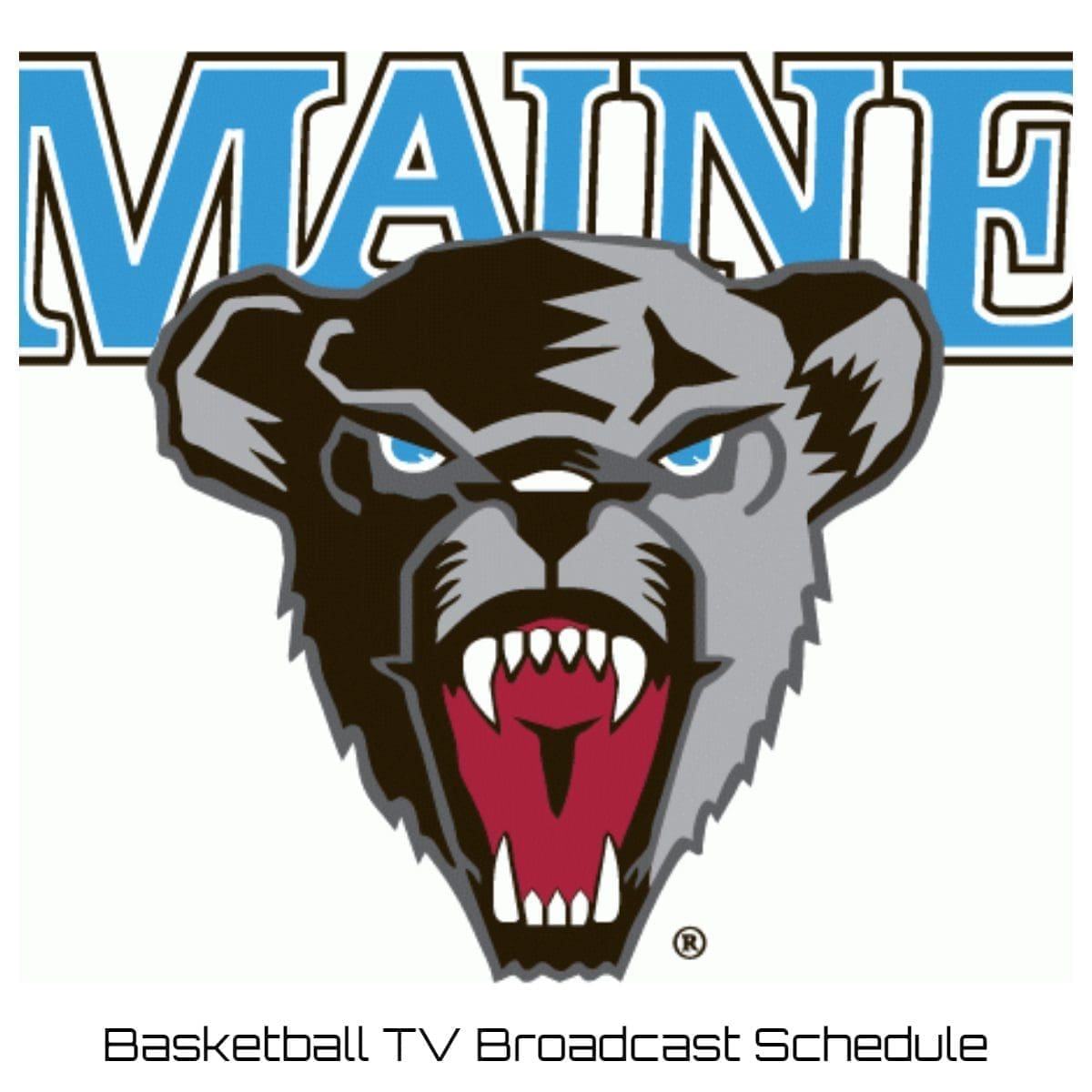 Maine Black Bears Basketball TV Broadcast Schedule 2021-22 | Printable PDF