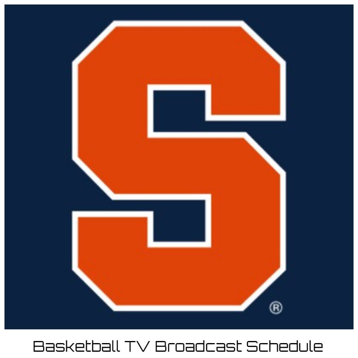 Syracuse Orange Basketball TV Broadcast Schedule 202223 Printable PDF