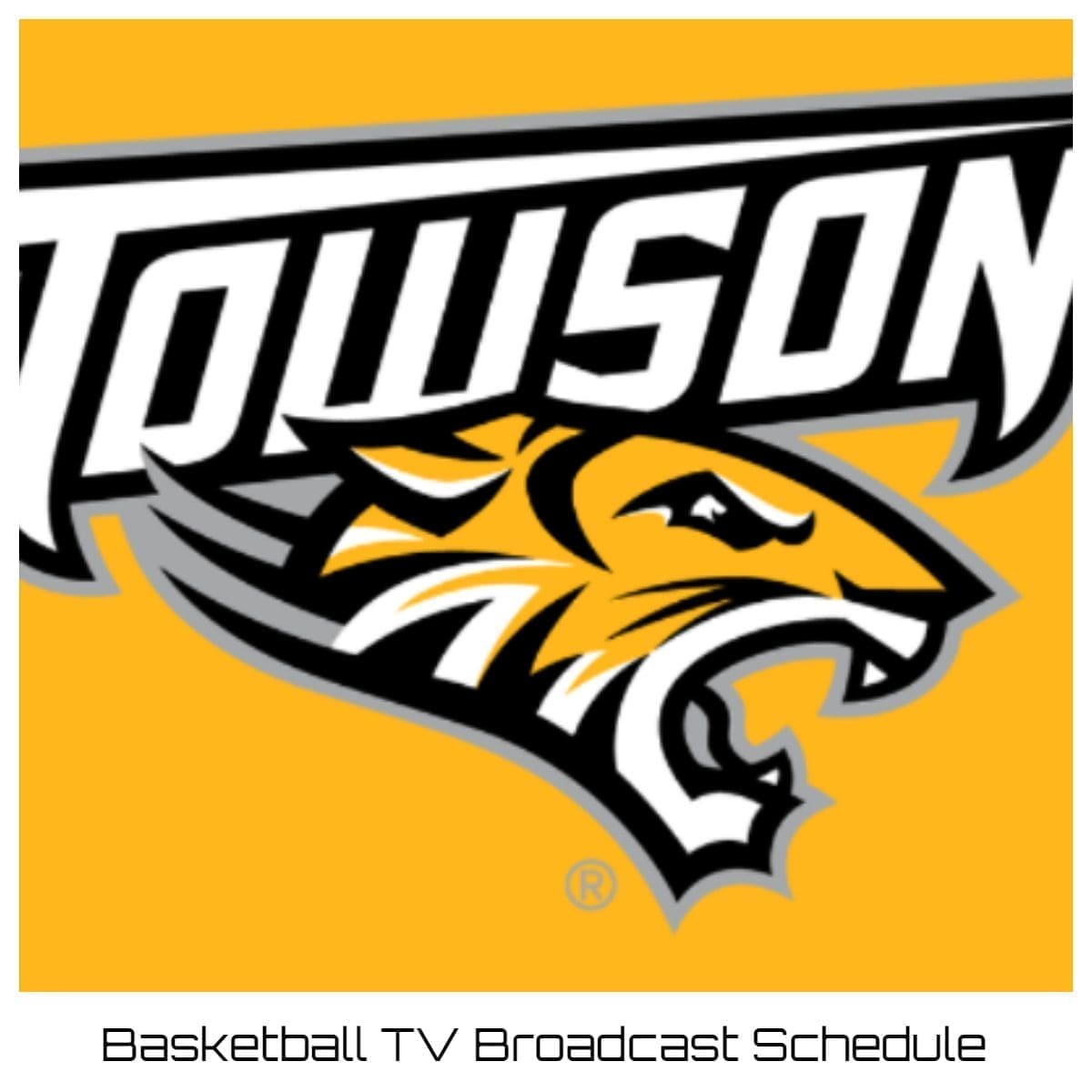 Towson Tigers Basketball TV Broadcast Schedule
