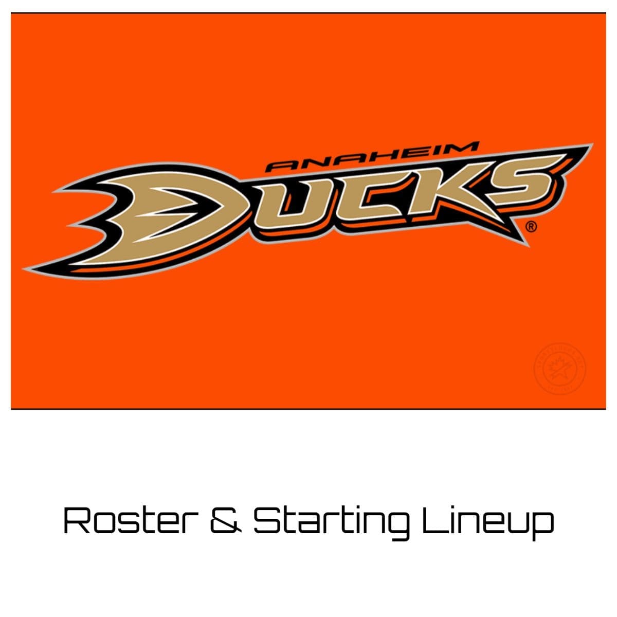 Anaheim Ducks Roster