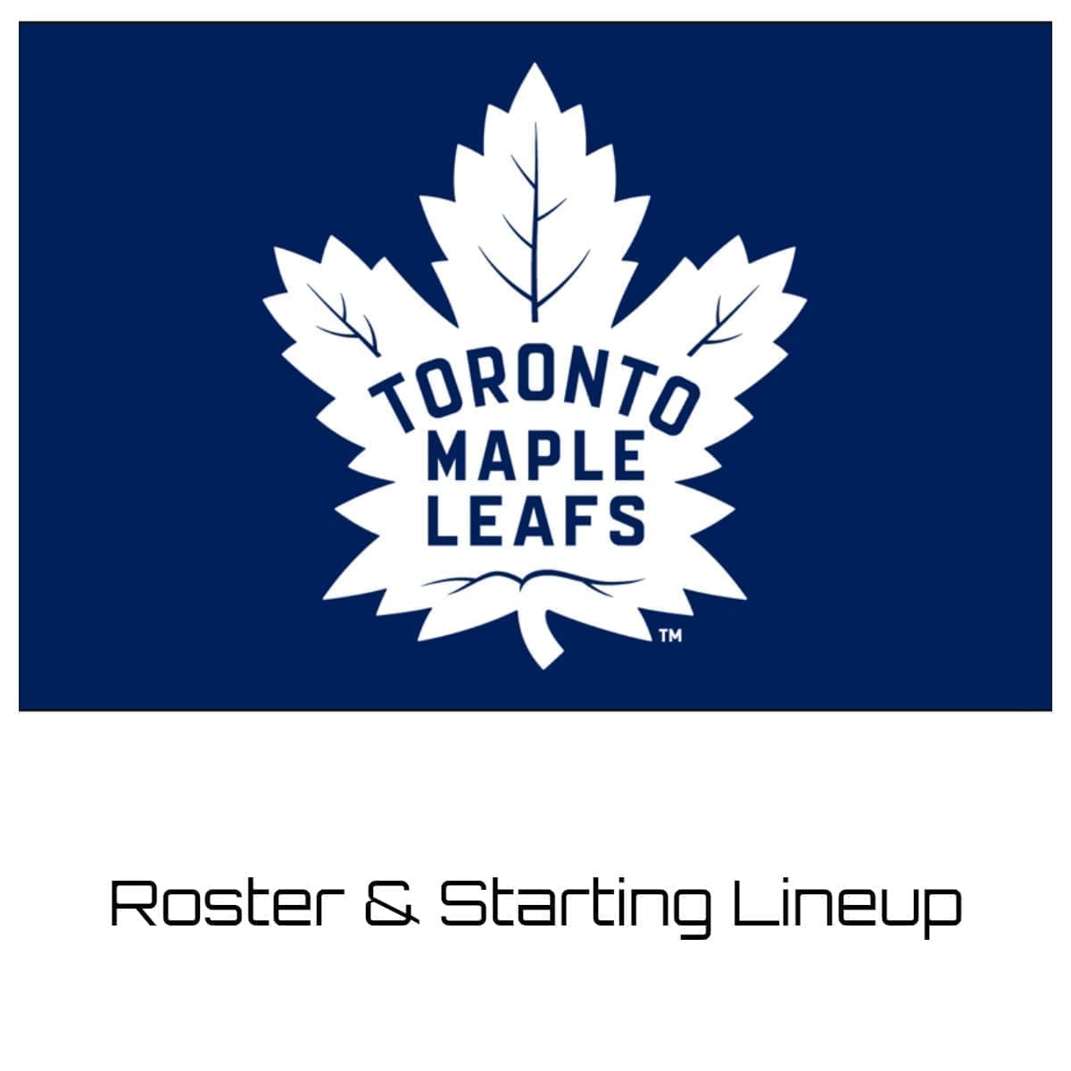 Toronto Maple Leafs Roster 202324 Updated Depth Chart