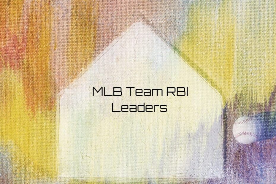MLB Team RBI Leaders