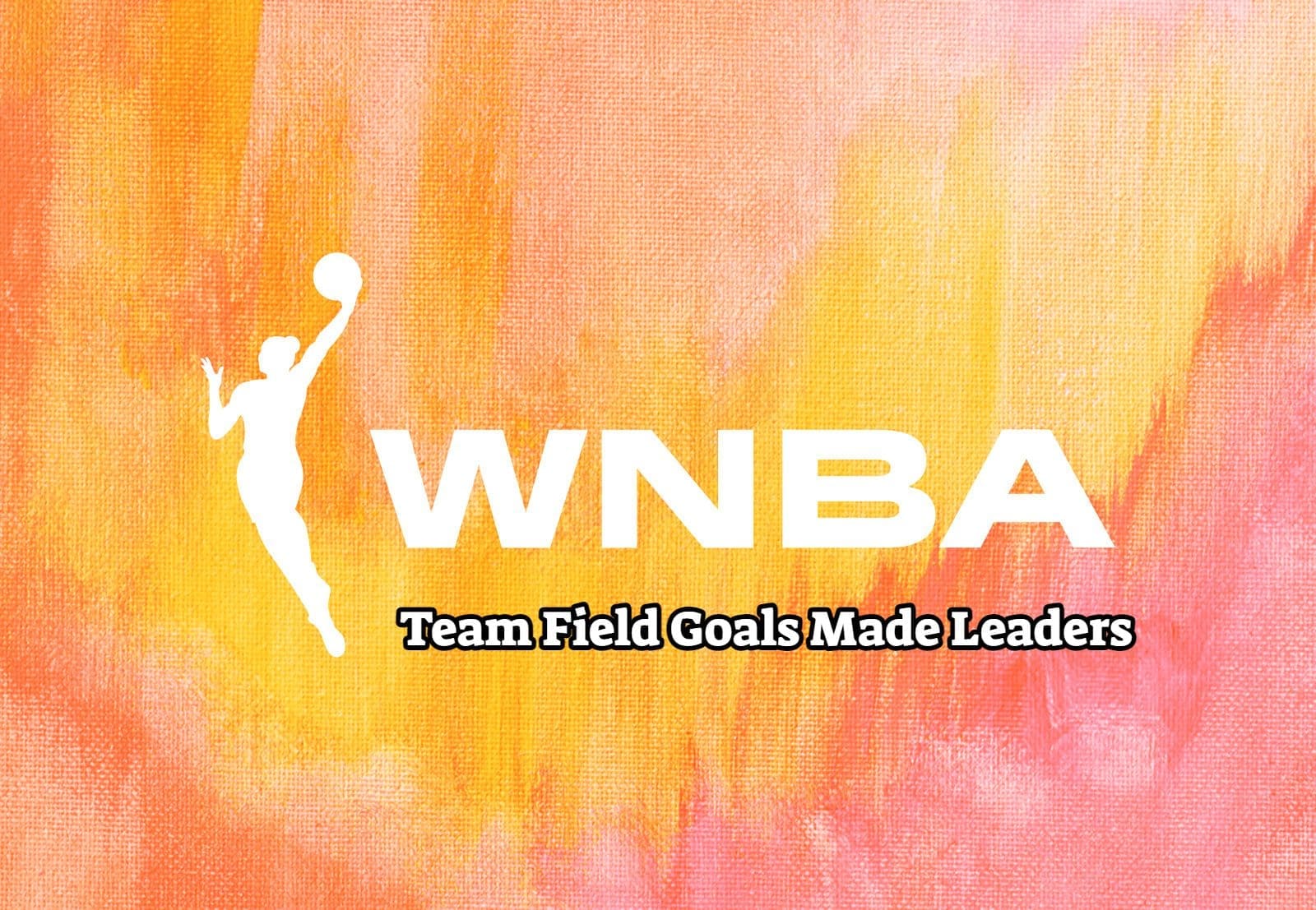 WNBA Team Field Goals Made Leaders