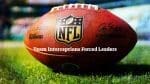 NFL Team Interceptions Forced Leaders