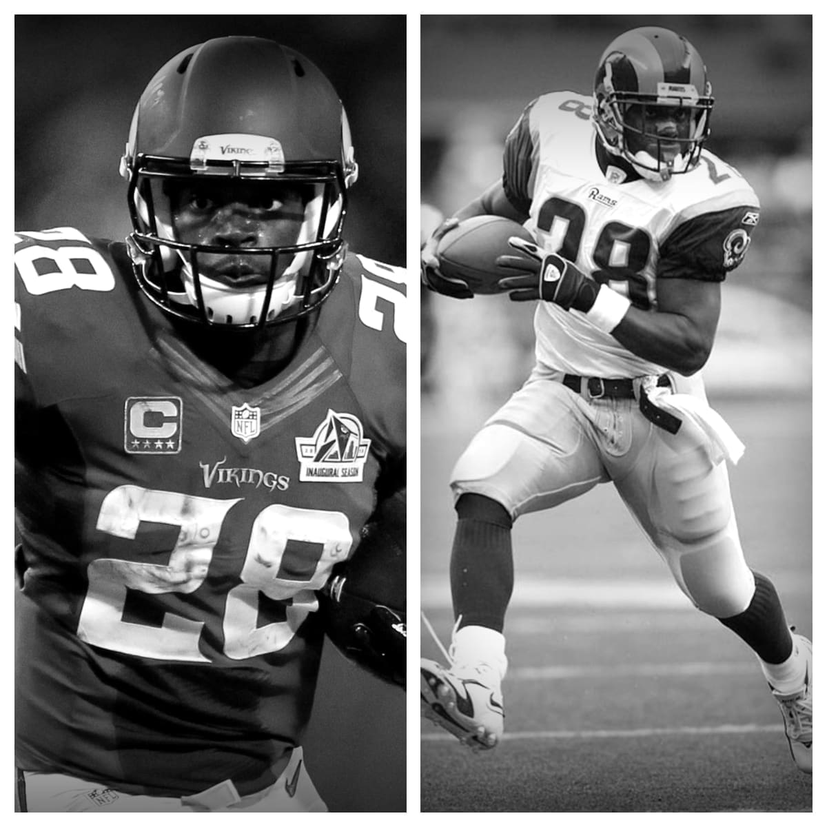 Adrian Peterson vs Marshall Faulk
