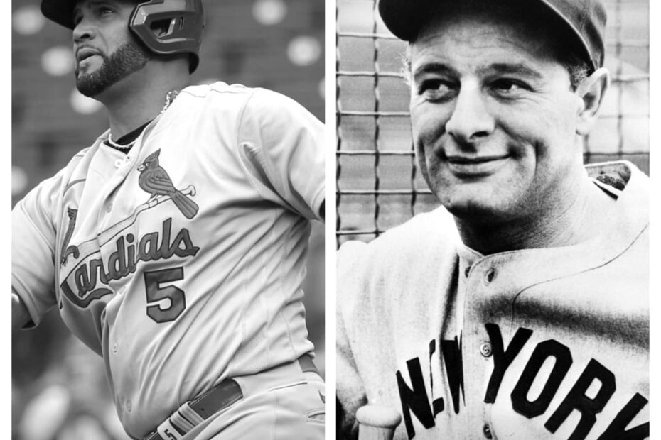 Albert Pujols vs Lou Gehrig