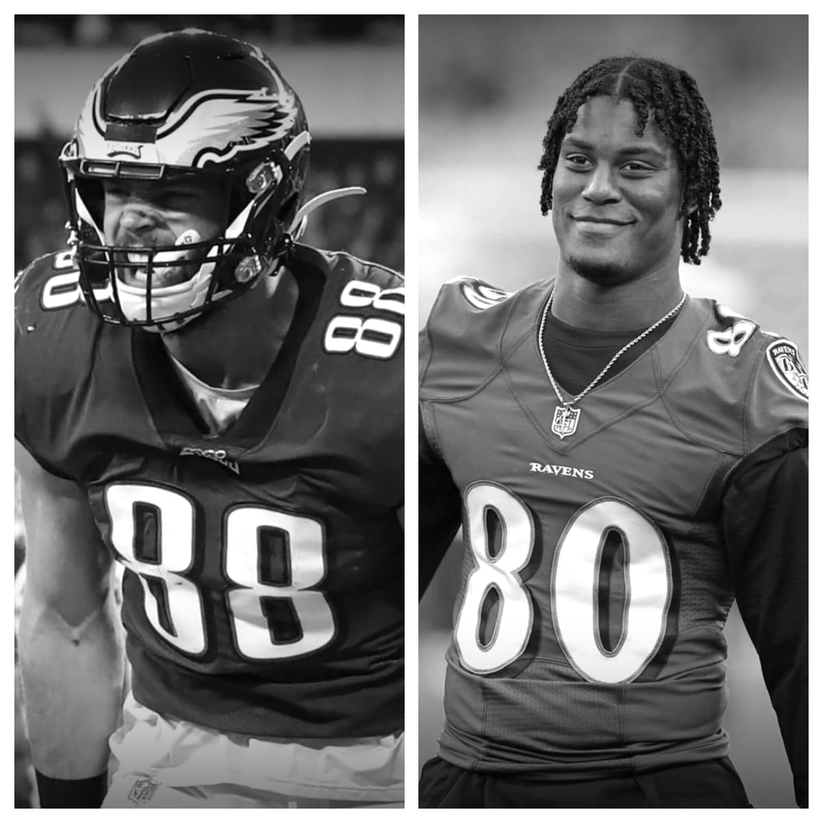 Dallas Goedert vs Isaiah Likely Stats Comparison Career Side by Side