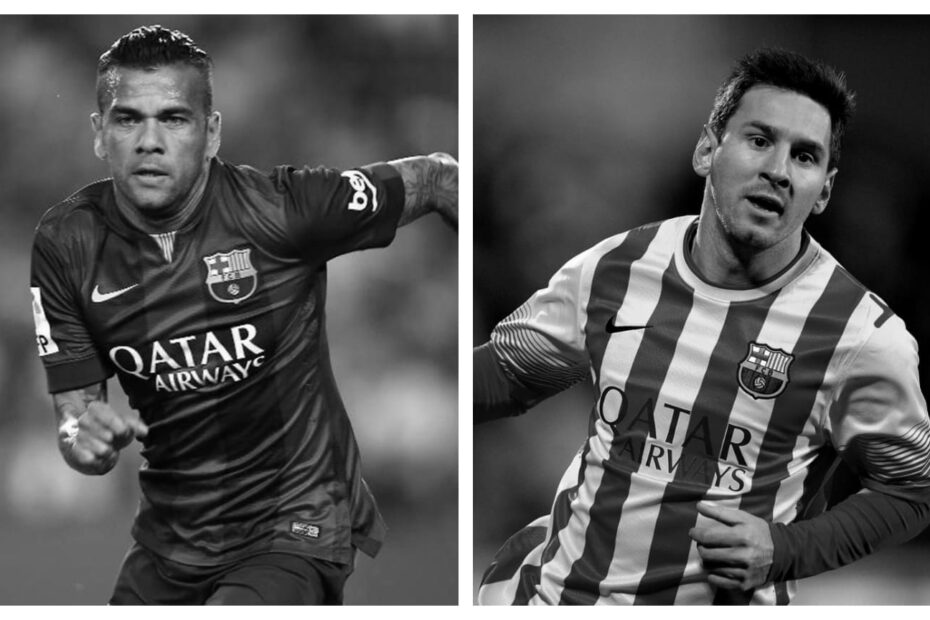 Dani Alves vs Lionel Messi Stats