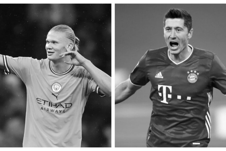 Erling Haaland vs Robert Lewandowski Stats
