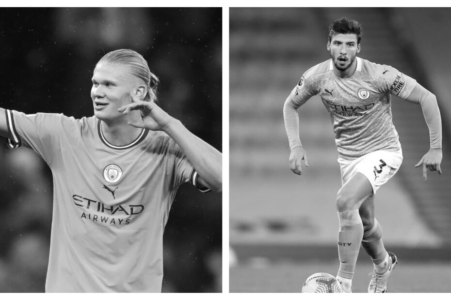 Erling Haaland vs Ruben Dias Stats