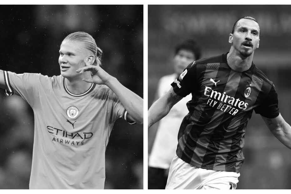 Erling Haaland vs Zlatan Ibrahimovic Stats
