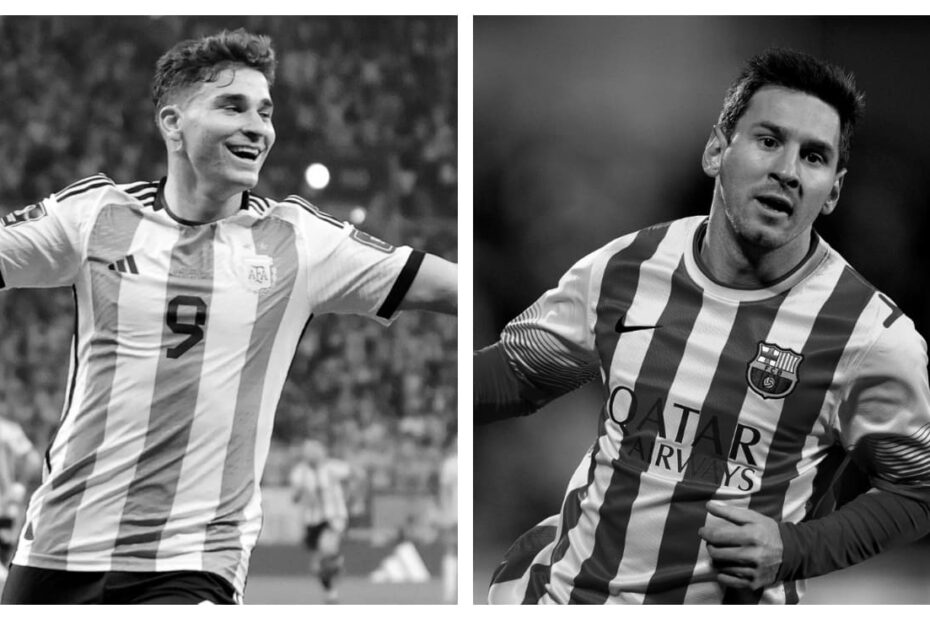 Julian Alvarez vs Lionel Messi Stats