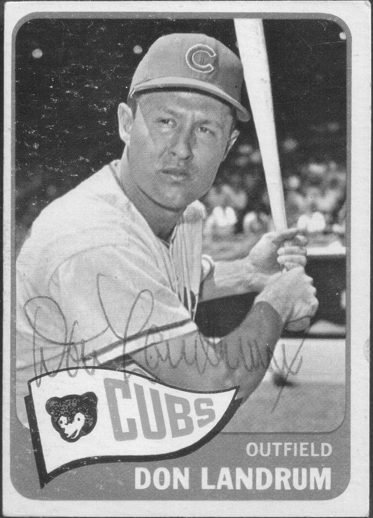 Don Landrum MLB Baseball