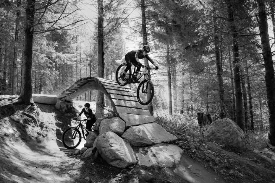 Electric Biking on Trail