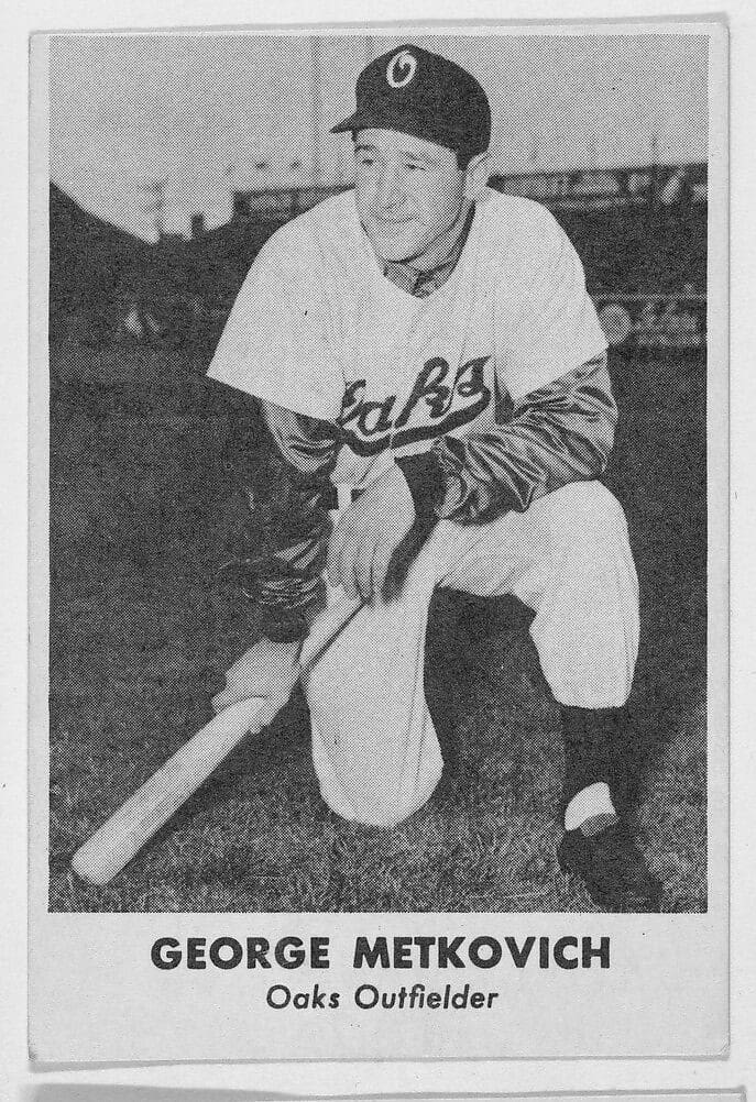 George Metkovich MLB Baseball