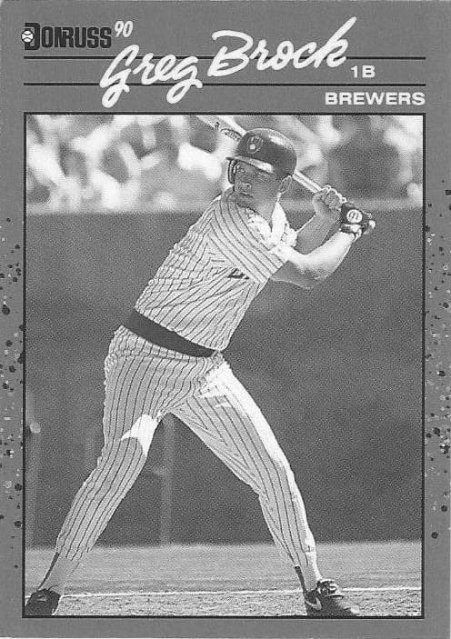Greg Brock MLB Baseball