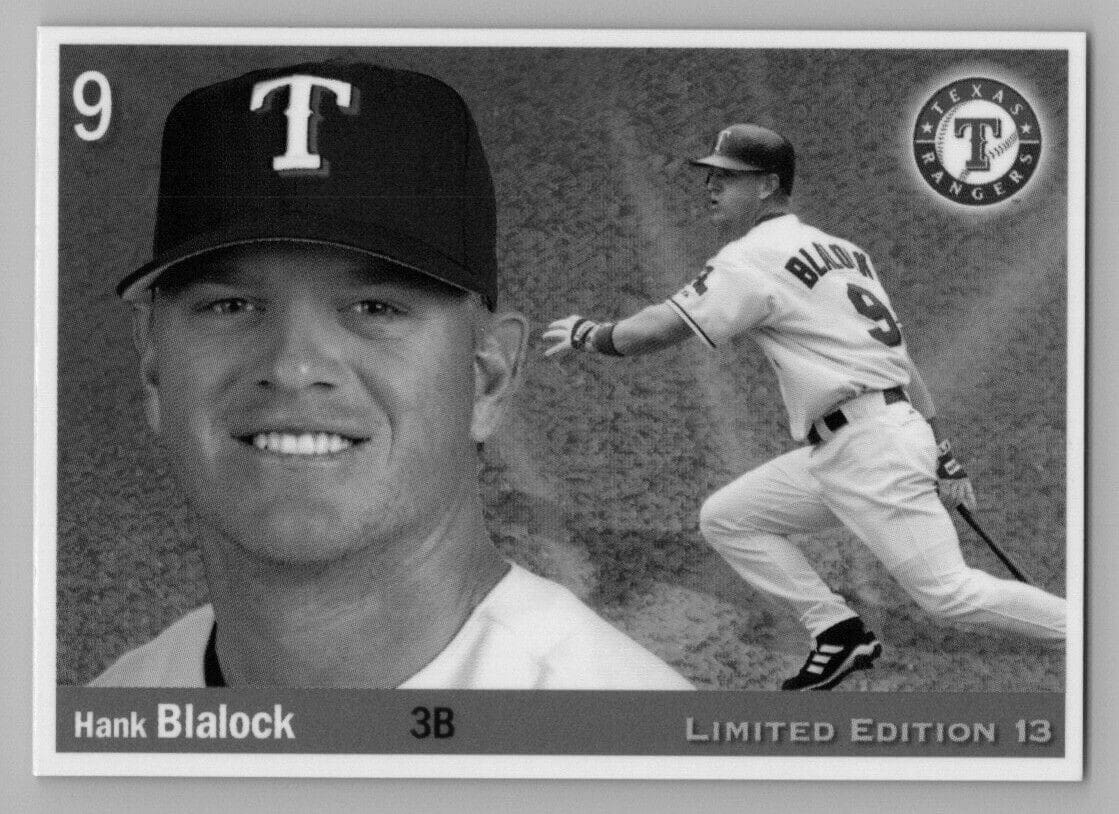 Hank Blalock MLB Baseball