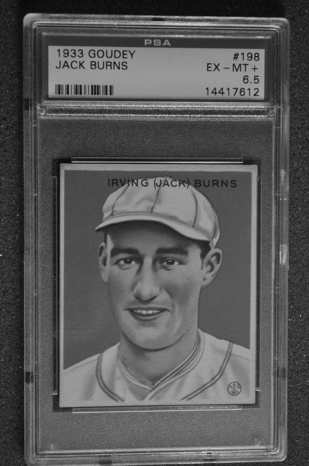 Jack Burns MLB Baseball