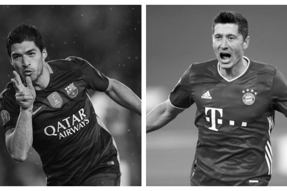 Luis Suarez vs Robert Lewandowski Stats