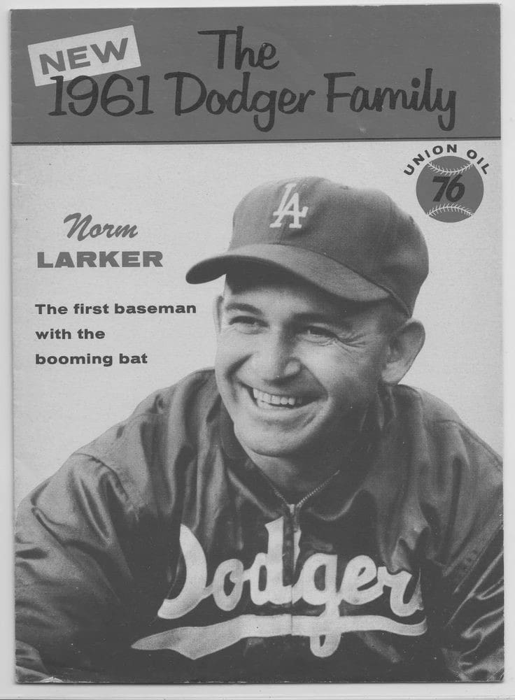 Norm Larker MLB Baseball