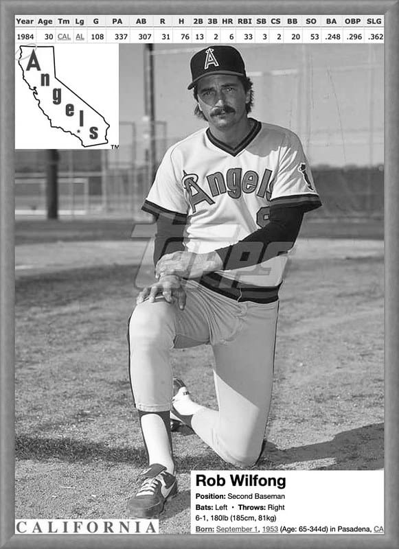 Rob Wilfong MLB Baseball