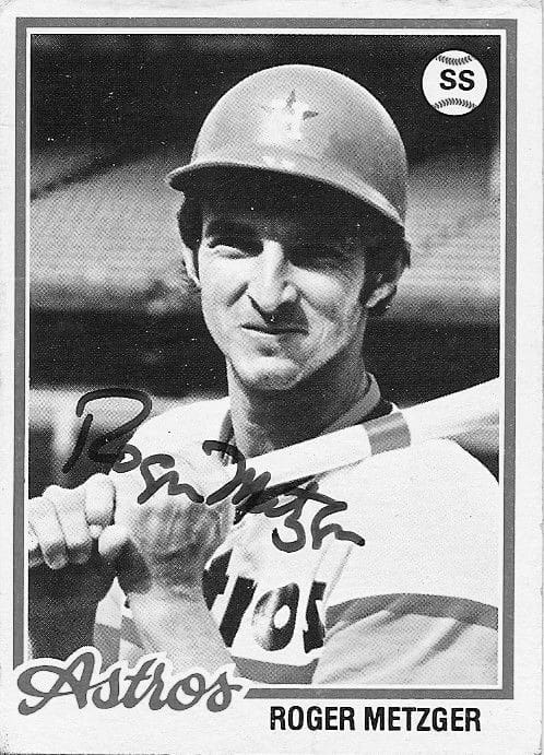 Roger Metzger MLB Baseball