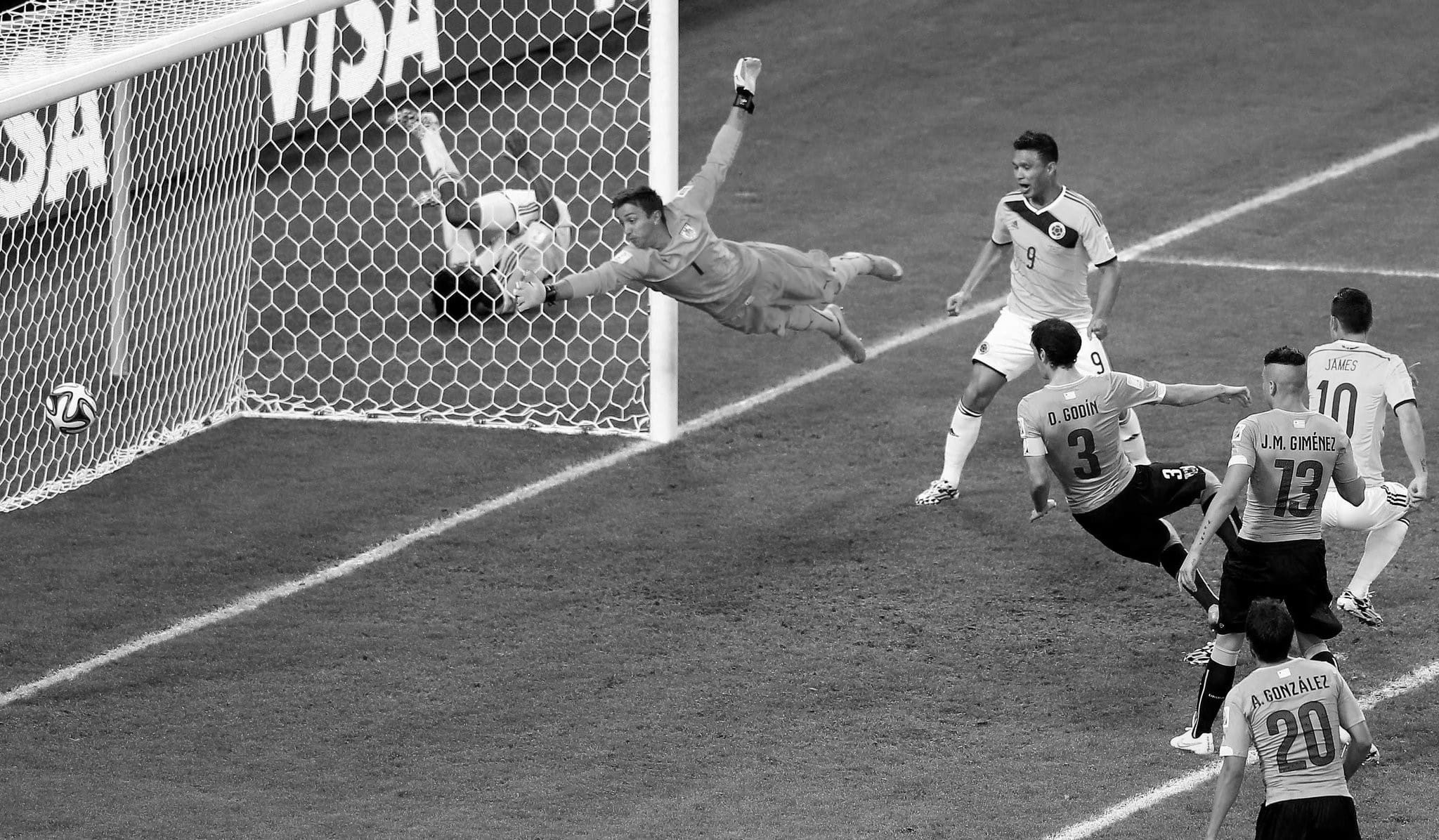 Soccer Player Scoring Goal