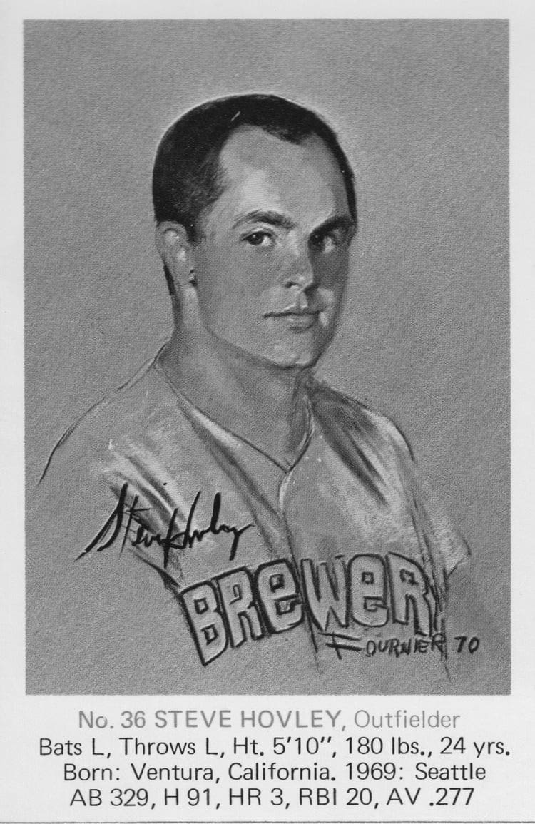 Steve Hovley MLB Baseball