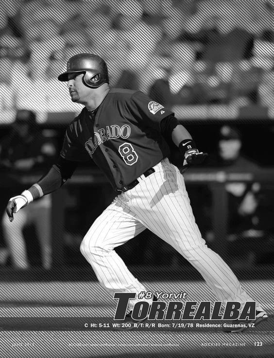 Yorvit Torrealba MLB Baseball