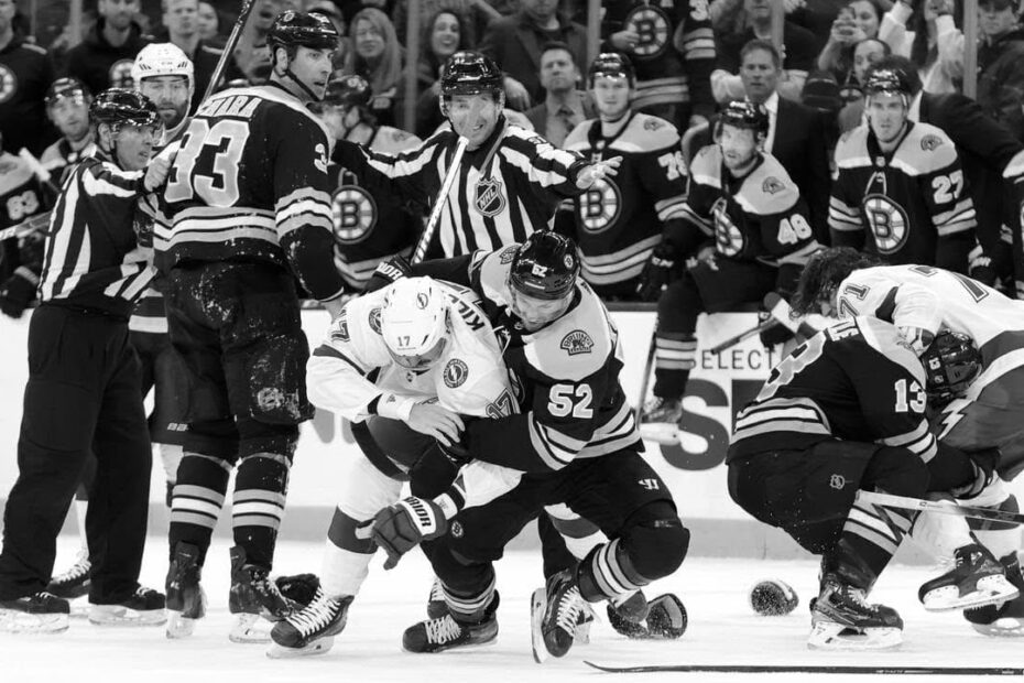hockey line brawl