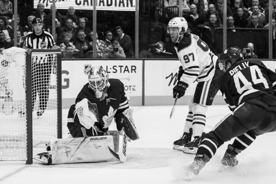 hockey top shelf shot