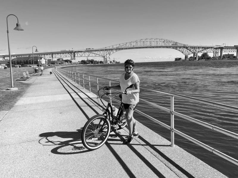 Blue Water Bridge biking