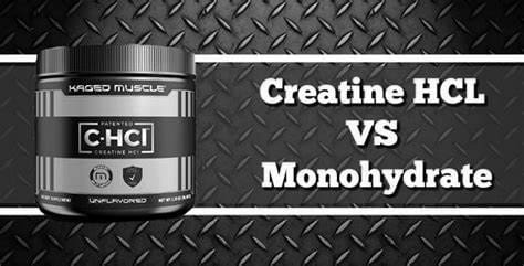 Comparison of Creatine HCL and Monohydrate